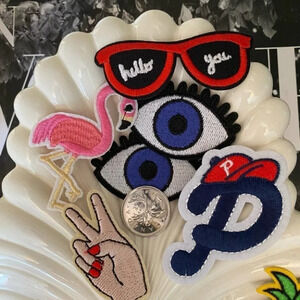 Six Iron On / Stitch On Patch Bundle